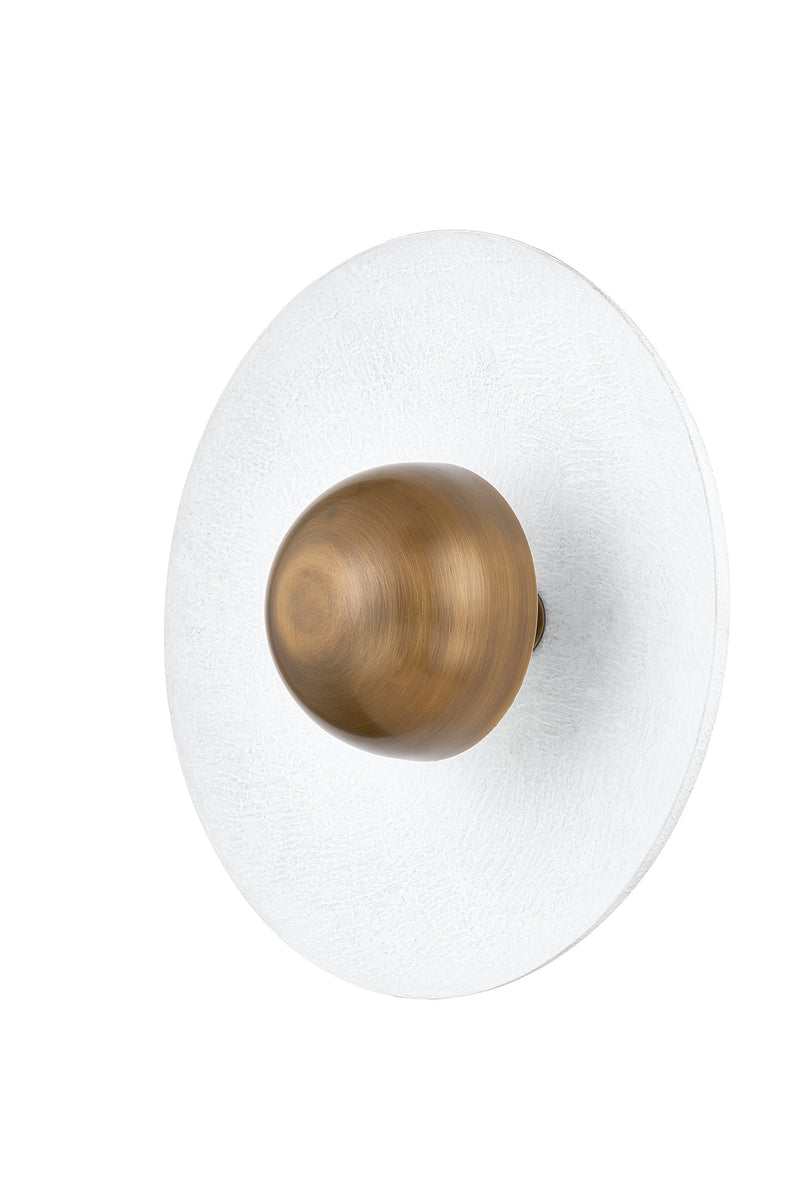 Lighting - Flush Mount Noah 1 Light Flush Mount // Patina Brass 