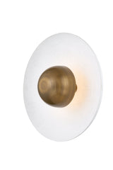 Lighting - Flush Mount Noah 1 Light Flush Mount // Patina Brass 