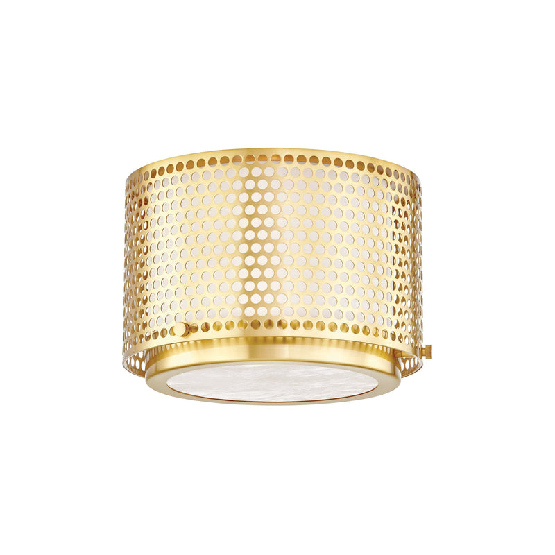 Lighting - Flush Mount Oracle 1 Light Flush Mount // Aged Brass 