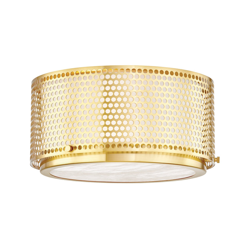 Lighting - Flush Mount Oracle 2 Light Flush Mount // Aged Brass 