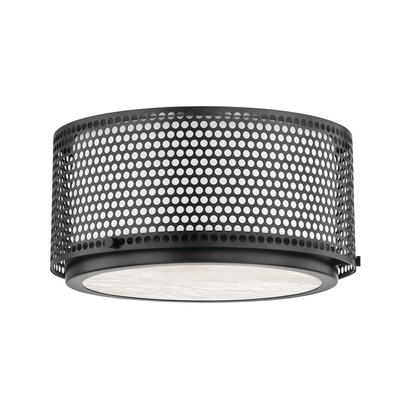 Lighting - Flush Mount Oracle 2 Light Flush Mount // Black Brass 