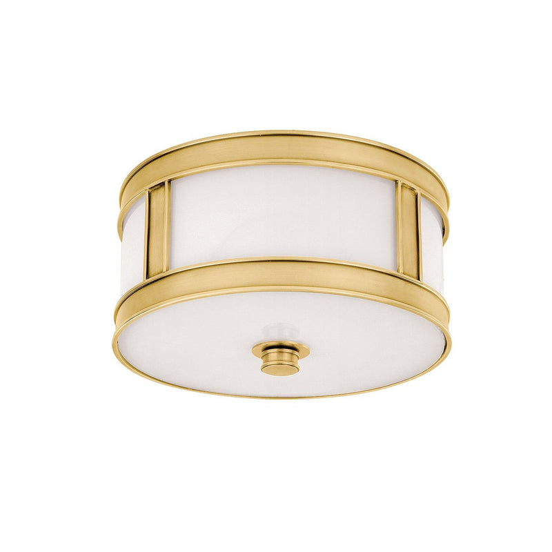 Lighting - Flush Mount Patterson 1 Light Flush Mount // Aged Brass 