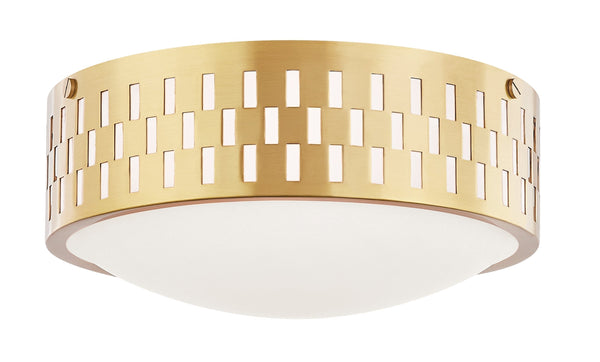 Lighting - Flush Mount Phoebe 2 Light Flush Mount // Aged Brass 