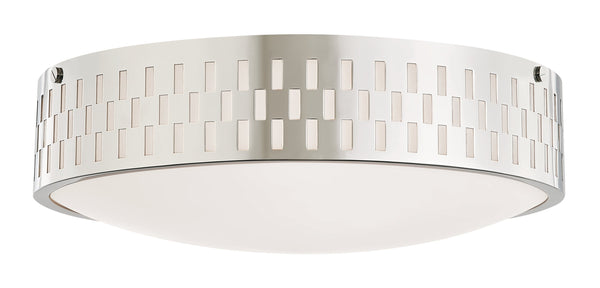 Lighting - Flush Mount Phoebe 3 Light Flush Mount // Polished Nickel 