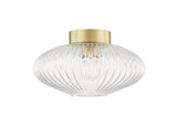 Lighting - Flush Mount Reba 1 Light Flush Mount // Aged Brass 