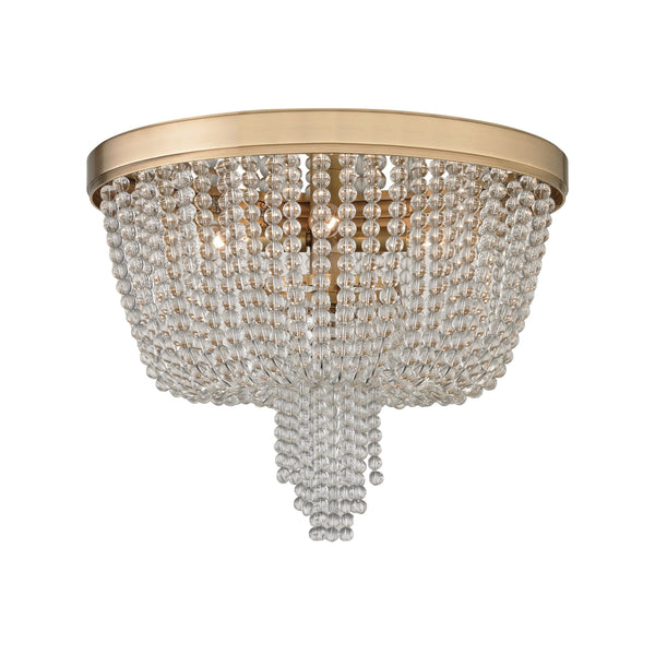 Lighting - Flush Mount Royalton 4 Light Flush Mount // Aged Brass 