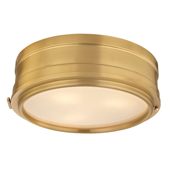 Lighting - Flush Mount Rye 3 Light Flush Mount // Aged Brass 