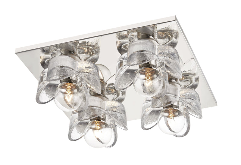 Lighting - Flush Mount Shea 4 Light Flush Mount // Polished Nickel 