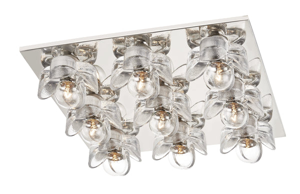 Lighting - Flush Mount Shea 9 Light Flush Mount // Polished Nickel 