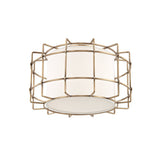 Lighting - Flush Mount Sovereign 2 Light Flush Mount // Aged Brass 