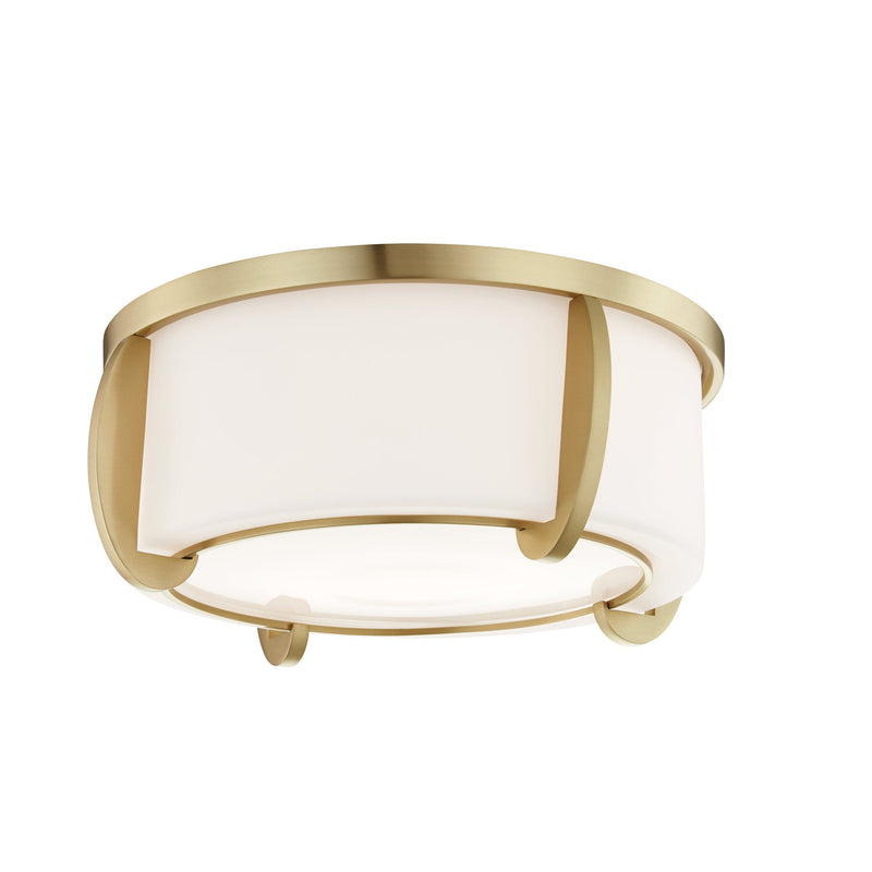 Lighting - Flush Mount Talon 2 Light Small Flush Mount // Aged Brass 