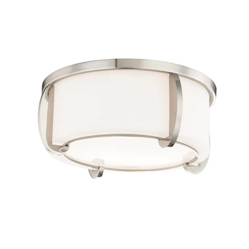 Lighting - Flush Mount Talon 2 Light Small Flush Mount // Polished Nickel 