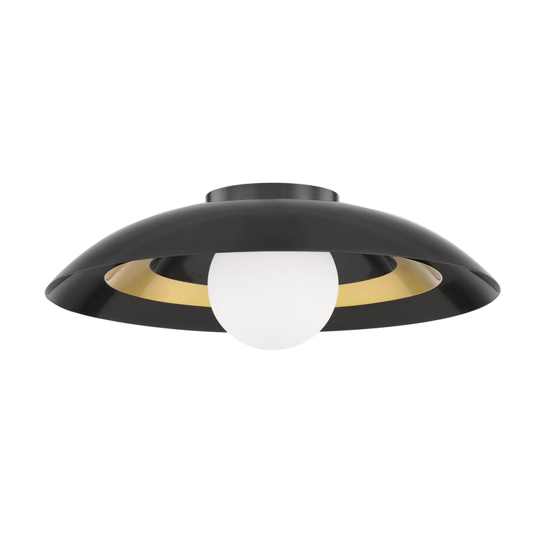 Lighting - Flush Mount Tobia 1 Light Flush Mount // Aged Old Bronze 