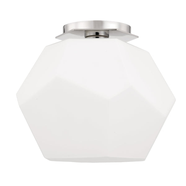 Lighting - Flush Mount Tring 1 Light Flush Mount // Polished Nickel 