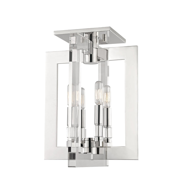 Lighting - Flush Mount Wellington 4 Light Flush Mount // Polished Nickel 