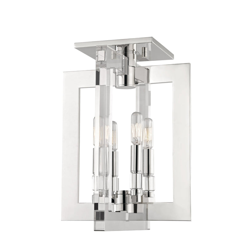 Lighting - Flush Mount Wellington 4 Light Flush Mount // Polished Nickel 