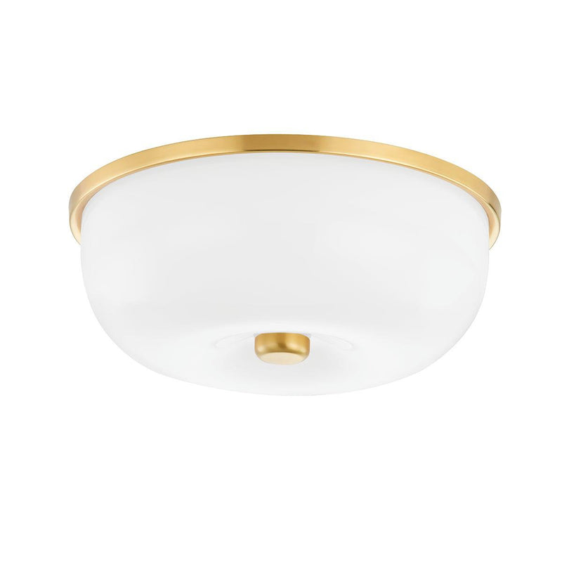 Lighting - Flush Mount Wendy 2 Light Flush Mount // Aged Brass 