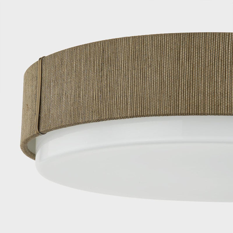 Lighting - Flush Mount Zane 1 Light Flush Mount // Patina Brass 