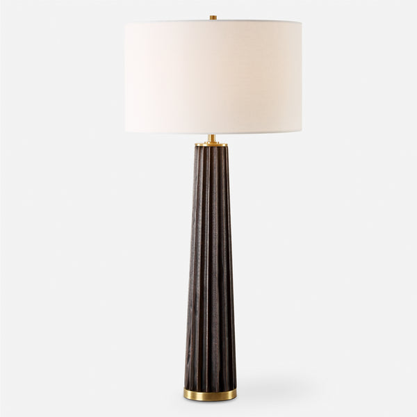 Lighting Forage Dark Scalloped Table Lamp 