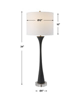 Lighting Fountain Black Stone Buffet Lamp 