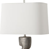 Lighting Free Flowing Nickel Table Lamp 