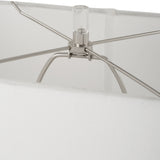 Lighting Free Flowing Nickel Table Lamp 