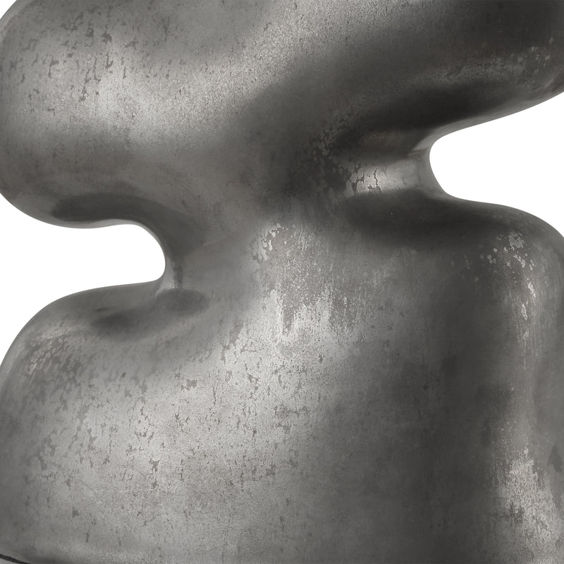 Lighting Free Flowing Nickel Table Lamp 