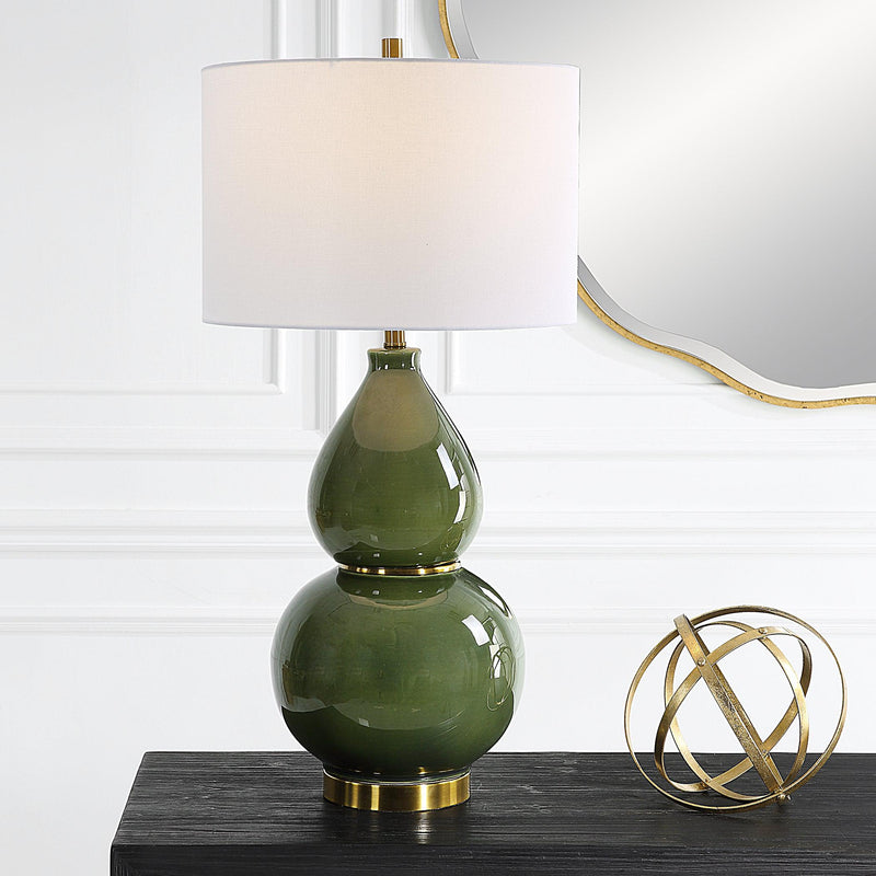 Lighting Gourd Green Table Lamp 