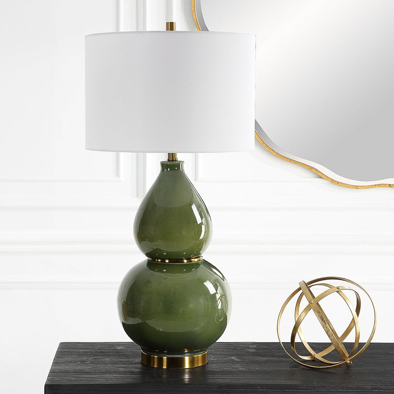 Lighting Gourd Green Table Lamp 