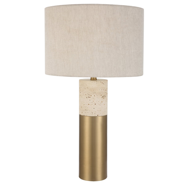 Lighting Gravitas Elegant Brass & Stone Lamp 