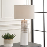 Lighting Haven White Glaze Table Lamp 