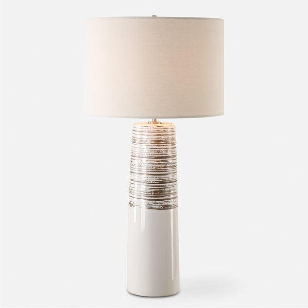 Lighting Haven White Glaze Table Lamp 