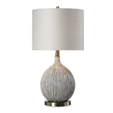 Lighting Hedera Textured Ivory Table Lamp 