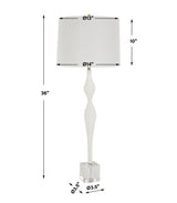 Lighting Helena Slender White Table Lamp 