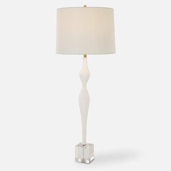 Lighting Helena Slender White Table Lamp 