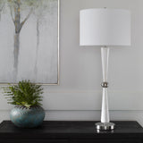 Lighting Hourglass White Table Lamp 