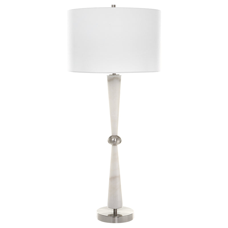 Lighting Hourglass White Table Lamp 