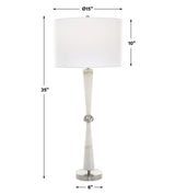 Lighting Hourglass White Table Lamp 