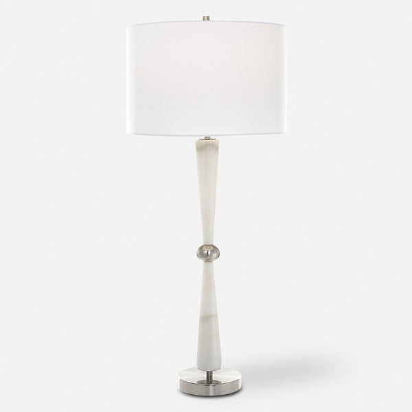 Lighting Hourglass White Table Lamp 