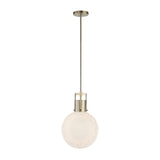 Lighting Huch 1 Light White Glass Pendant 