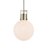 Lighting Huch 1 Light White Glass Pendant 