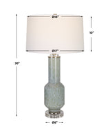 Lighting Imperia Aqua Gray Table Lamp 