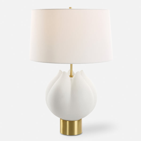 Lighting In Bloom White Table Lamp 