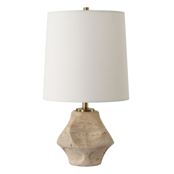 Lighting Indent Travertine Accent Lamp 