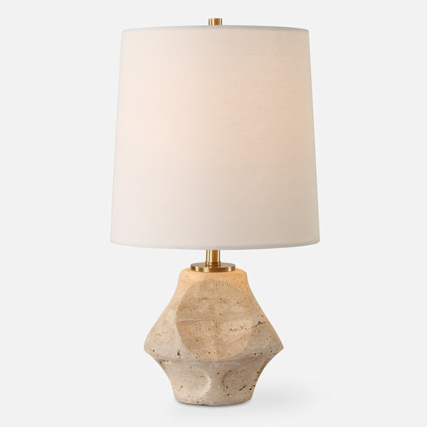 Lighting Indent Travertine Accent Lamp 