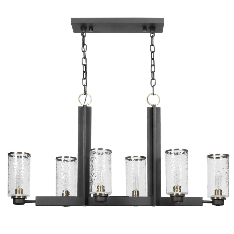 Lighting Jarsdel 6 Light Industrial Island Light 