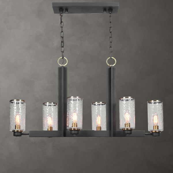 Lighting Jarsdel 6 Light Industrial Island Light 