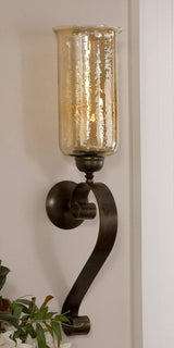 Lighting Joselyn Bronze Candle Wall Sconce 