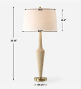 Lighting Juliet Travertine Table Lamp 