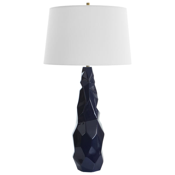 Lighting Kavos Geometric Blue Table Lamp 